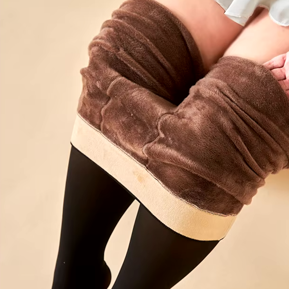 The transparent fleece tights